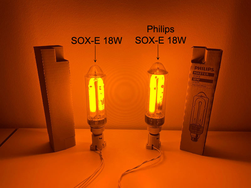 SOX-E 18W versus Philips SOX-E 18W