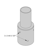 Adapter verloopstuk reduceer Ø76 mm naar Ø60 mm voor Lichtmast