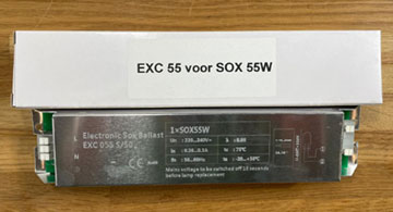 EXC 55 SOX evsa voor SOX 55W