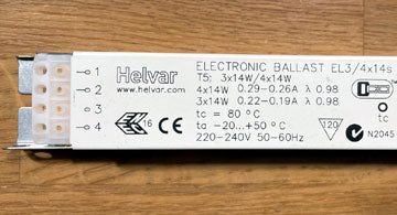 Helvar EL3/4x14s Electronic Ballast