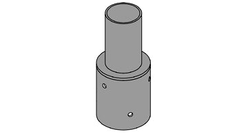 Adapter verloopstuk Ø76 mm naar Ø60 mm voor Lichtmast